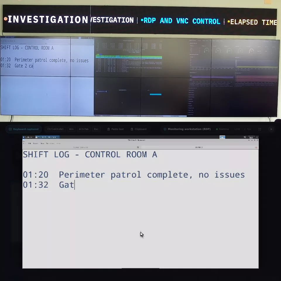 Craft Wall controla escritorios remotos y un panel de datos junto al videowall físico