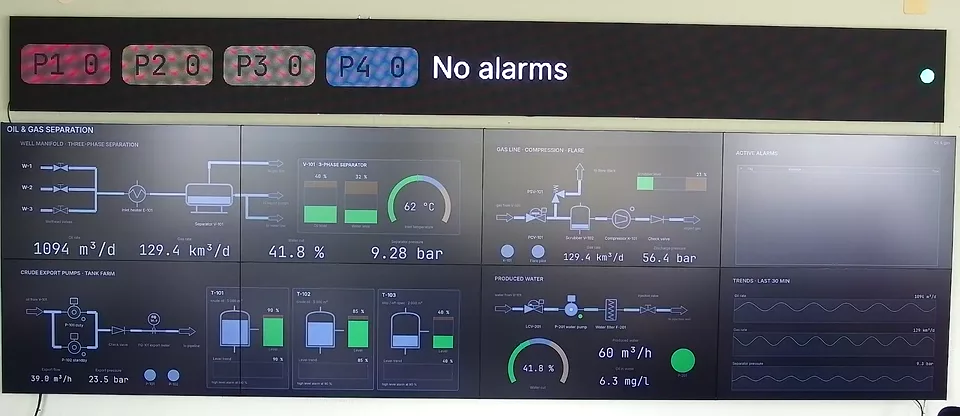 Craft Wall cambia entre escenas guardadas en el videowall físico